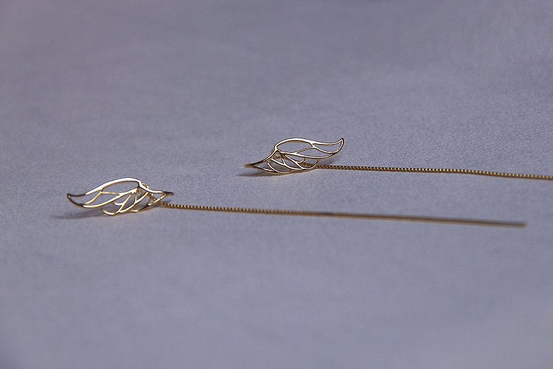 YELU Handmade Butterfly Wing Stud Earrings - Earrings & Clip-ons - Sterling Silver 