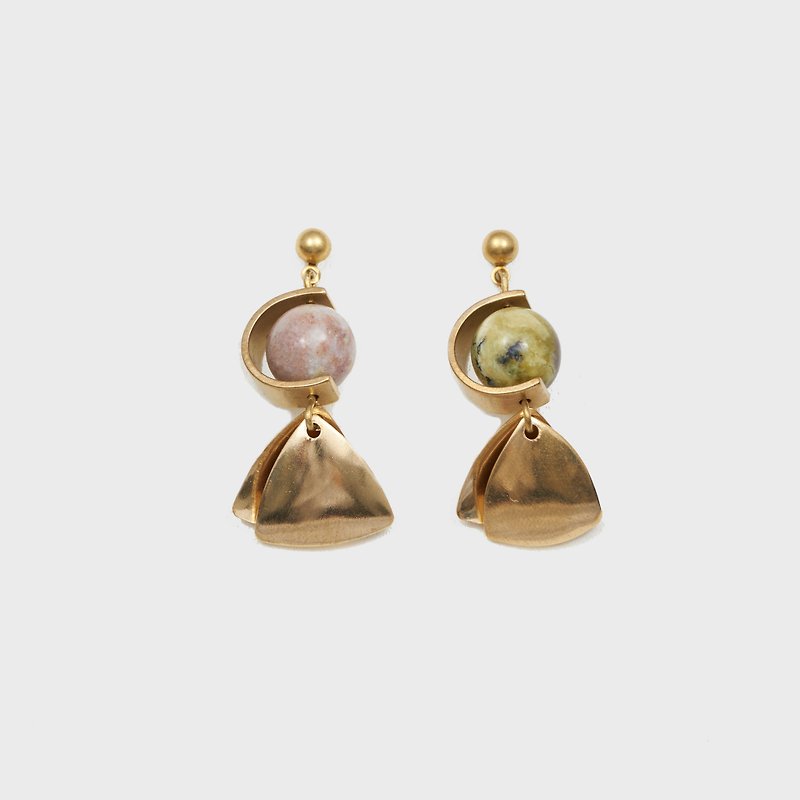 C-type Planets Earrings (Multi) - Earrings & Clip-ons - Gemstone Gold