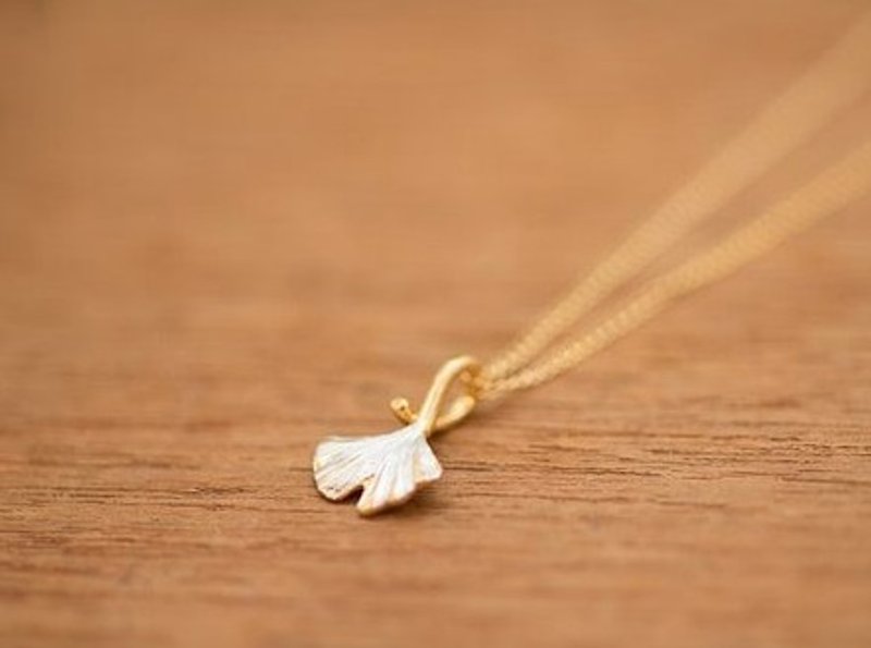 Gingko Leaf pendant - chain not included - Necklaces - Other Metals 