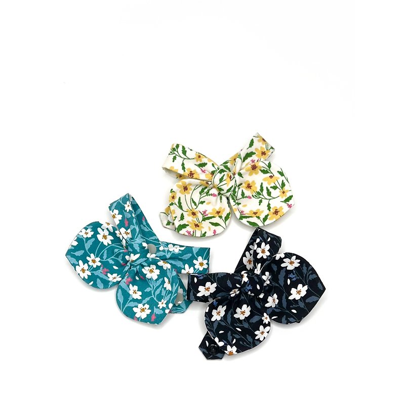 Floral_Pet Bow Tie - Collars & Leashes - Cotton & Hemp Multicolor