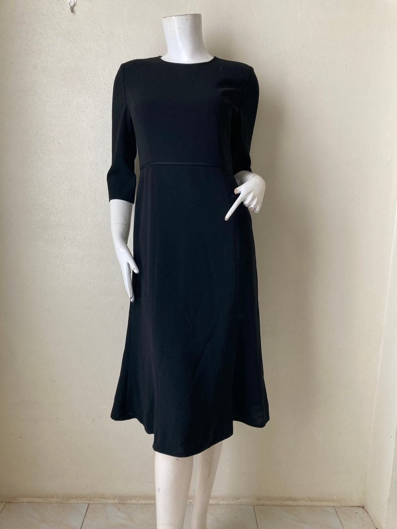 Vintage YUKI TORII Black Fomal Dress Size 9 ( M ) - 洋裝/連身裙 - 聚酯纖維 