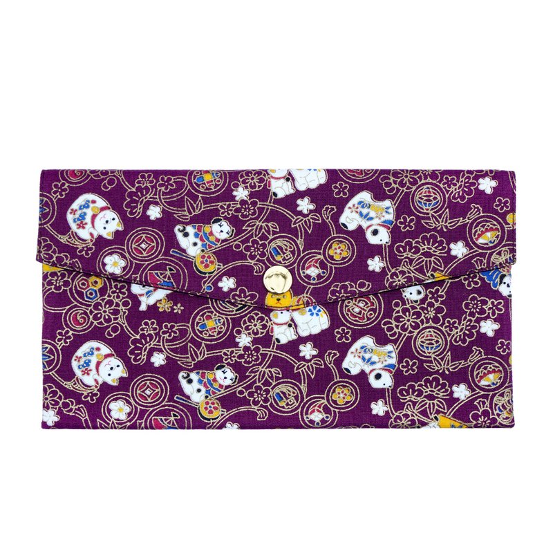 紅包袋 / 存摺包 / 利是封 / 現金袋 - 好運合奏團 - 紅包袋/春聯 - 棉．麻 紫色