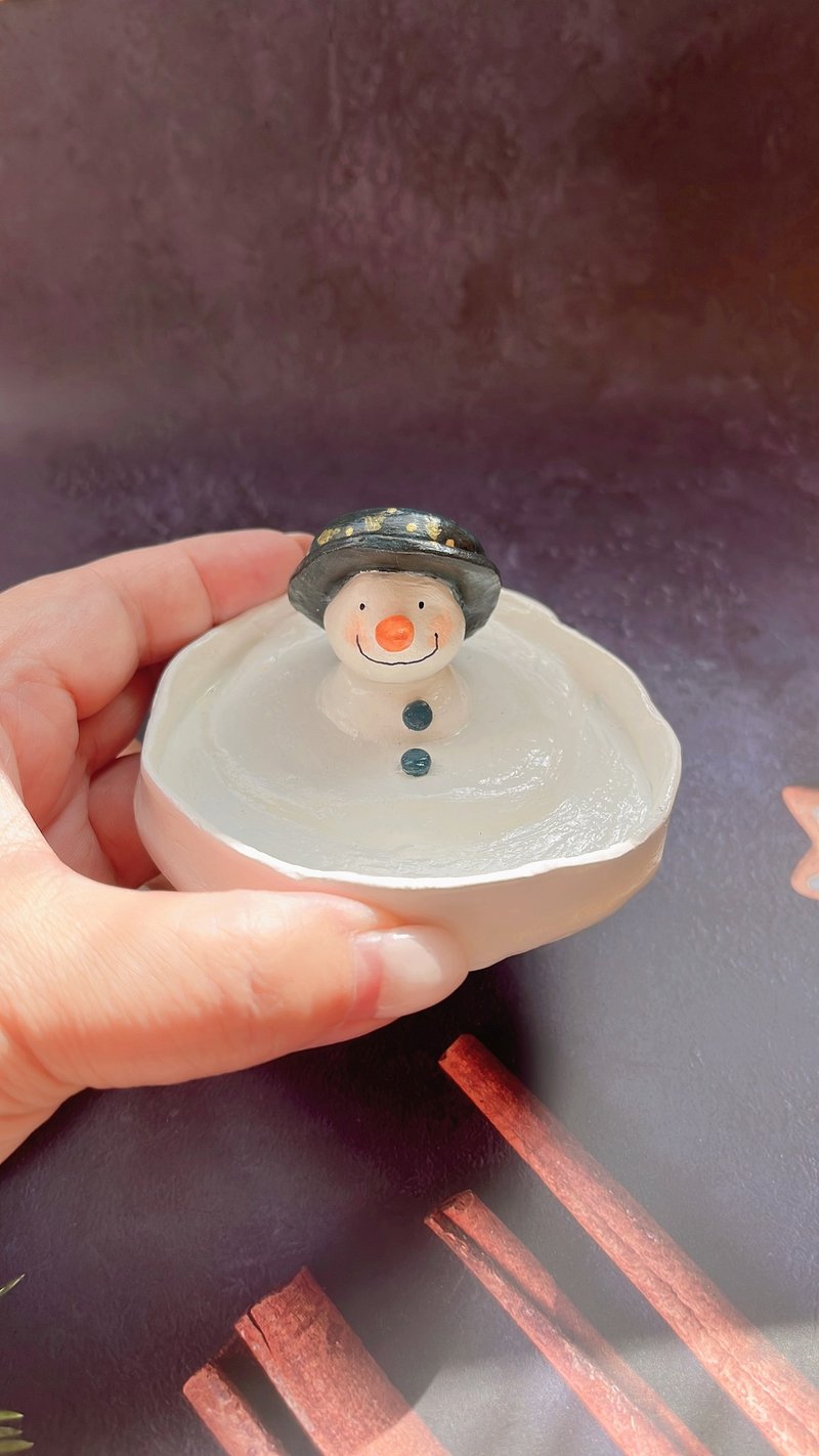 The snowman that melts your heart - ของวางตกแต่ง - ดินเหนียว 