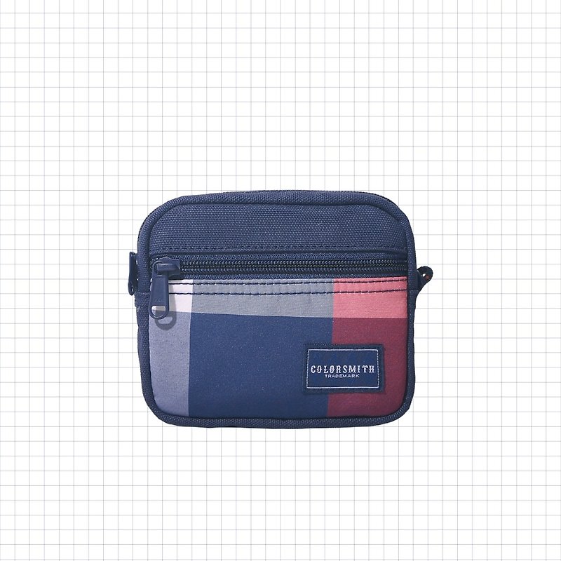 UP 多口袋方型小包 UP-2305-RB【 台灣原創品包包品牌】 - 散紙包 - 棉．麻 紅色
