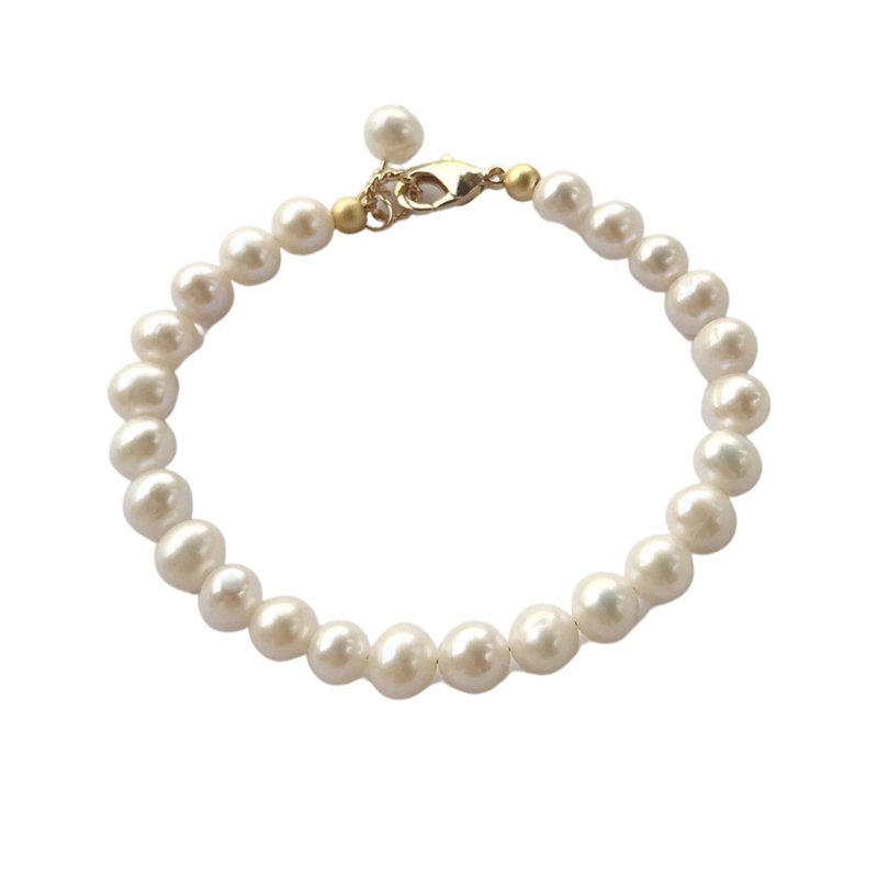 天然珍珠經典款手鍊 - 手鍊/手環 - 珍珠 