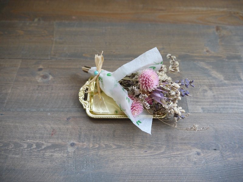 [Amaranth Sayuri X] crystal flower mini garden naturally dried bouquet - ตกแต่งต้นไม้ - พืช/ดอกไม้ สึชมพู