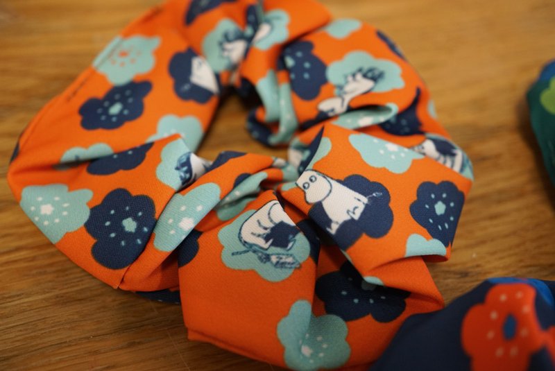 【Pinkoi x Moomin x SOU・SOU】Moomin Hair Tie - Moomin - ที่คาดผม - งานปัก 