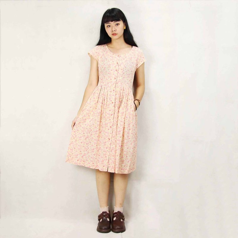 Tsubasa.Y Ancient House 013 Spring Blossoms Vintage Dress, Dress Skirt Dress - ชุดเดรส - ผ้าฝ้าย/ผ้าลินิน 