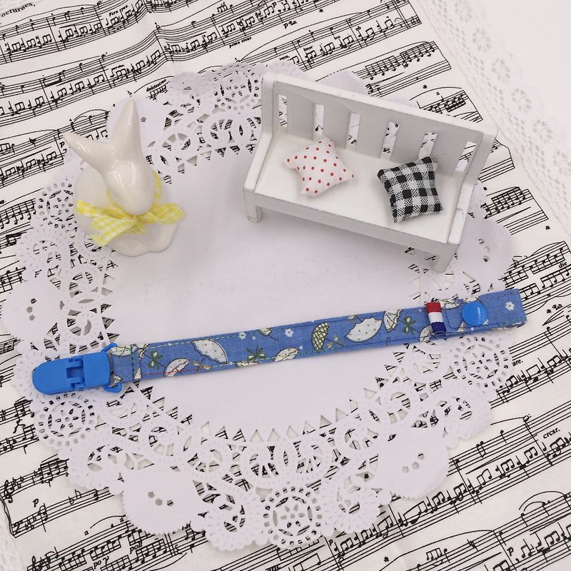 A40-hand clip-on pacifier chain nipple clip full moon gift chain can do vanilla pacifier - ขวดนม/จุกนม - ผ้าฝ้าย/ผ้าลินิน 