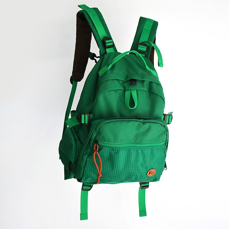 KOUGA niche design green leisure sports backpack - Backpacks - Nylon Green