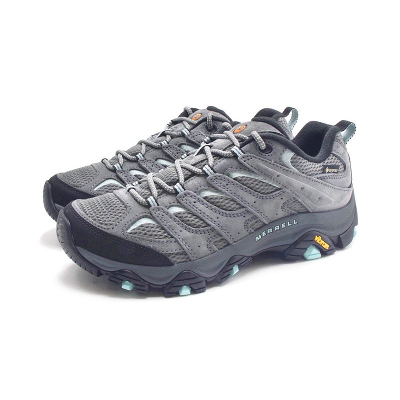 MERRELL MOAB 3 GORE-TEX Waterproof Hiking Shoes for Women - Wide Last Gray Blue Green - รองเท้าวิ่งผู้หญิง - วัสดุกันนำ้ 