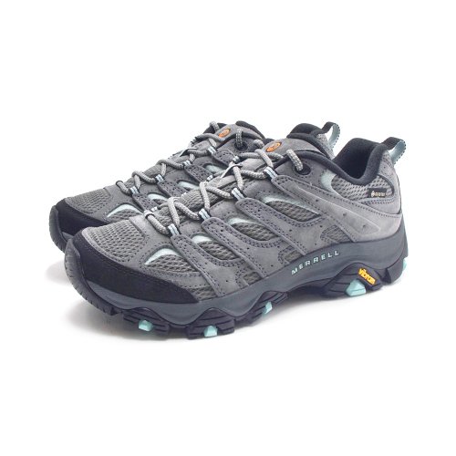 米蘭皮鞋Milano MERRELL MOAB 3 GORE-TEX防水登山健行鞋 女鞋-寬楦灰藍綠色