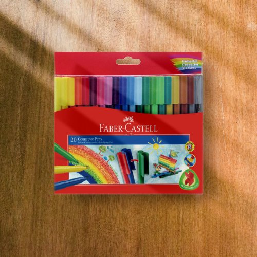 文聚 Faber-Castell 彩色連接筆20色(原廠正貨)