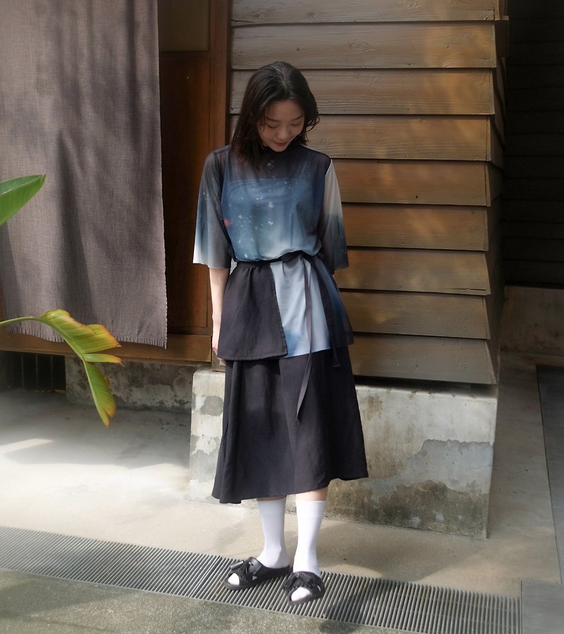 Skirt | Ink color - Skirts - Cotton & Hemp Black