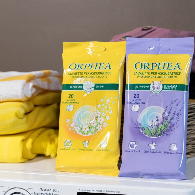 ORPHEA歐菲雅 衣物香氛烘衣片 經典花香/薰衣草 20pcs - 洗衣精/衣物清潔 - 其他材質 黃色
