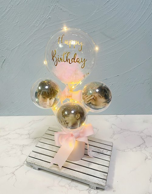Begleitan 愛・相隨 【客製化禮物】文字水晶氣球及相片水晶球禮物盒