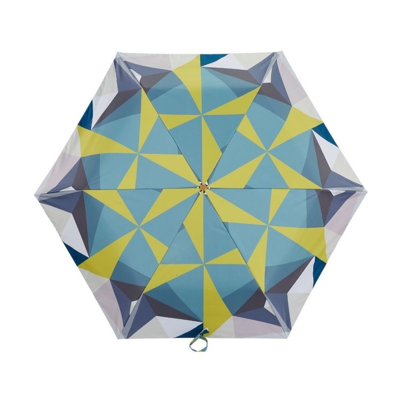 boy三折極輕防曬鉛筆傘 - 竹錦 - 雨傘/雨衣 - 其他人造纖維 藍色