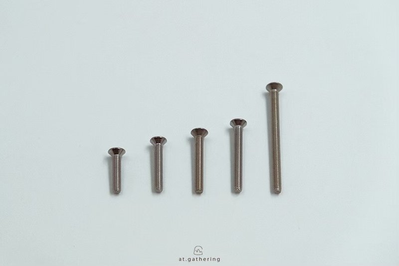 M4 length 25mm flat head Stainless Steel screw - Items for Display - Stainless Steel Silver