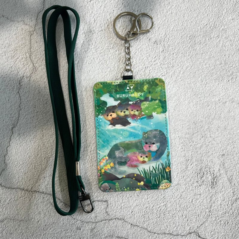 Identification card holder/document holder/illustration/hug series-Otter - ID & Badge Holders - Polyester 