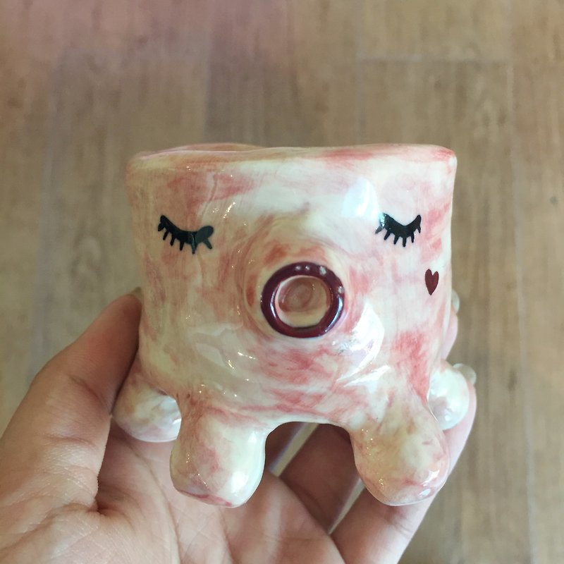 Cup octopus - Teapots & Teacups - Porcelain Pink