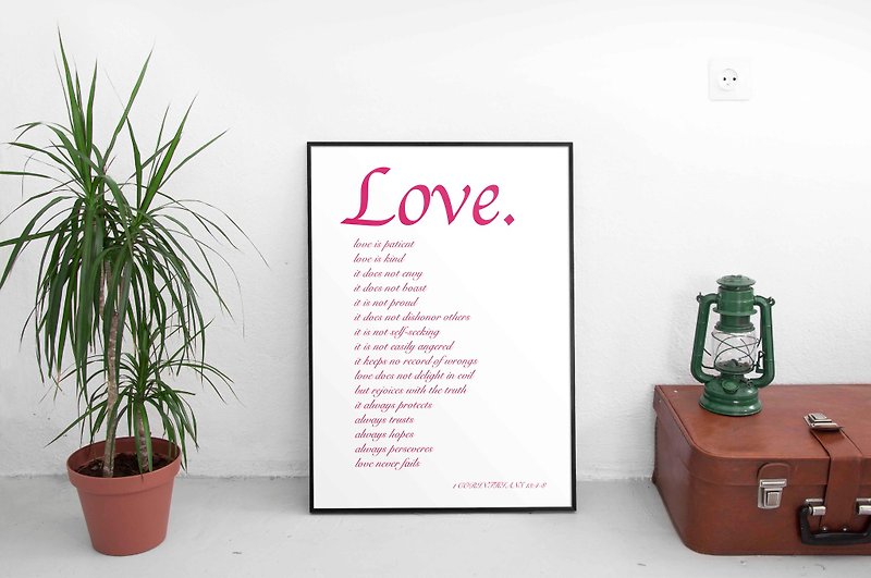 Love is... - Posters - Paper Red