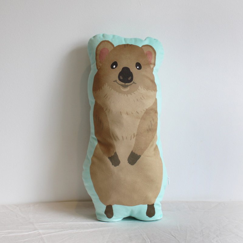 短尾矮袋鼠 Quokka 抱枕 (40/ 50/ 60 cm) - 枕頭/抱枕 - 棉．麻 多色