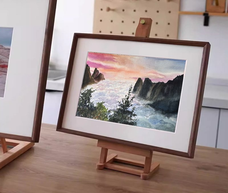 祥雲 療癒水彩系列 水彩原畫 - 海報/掛畫/掛布 - 紙 白色