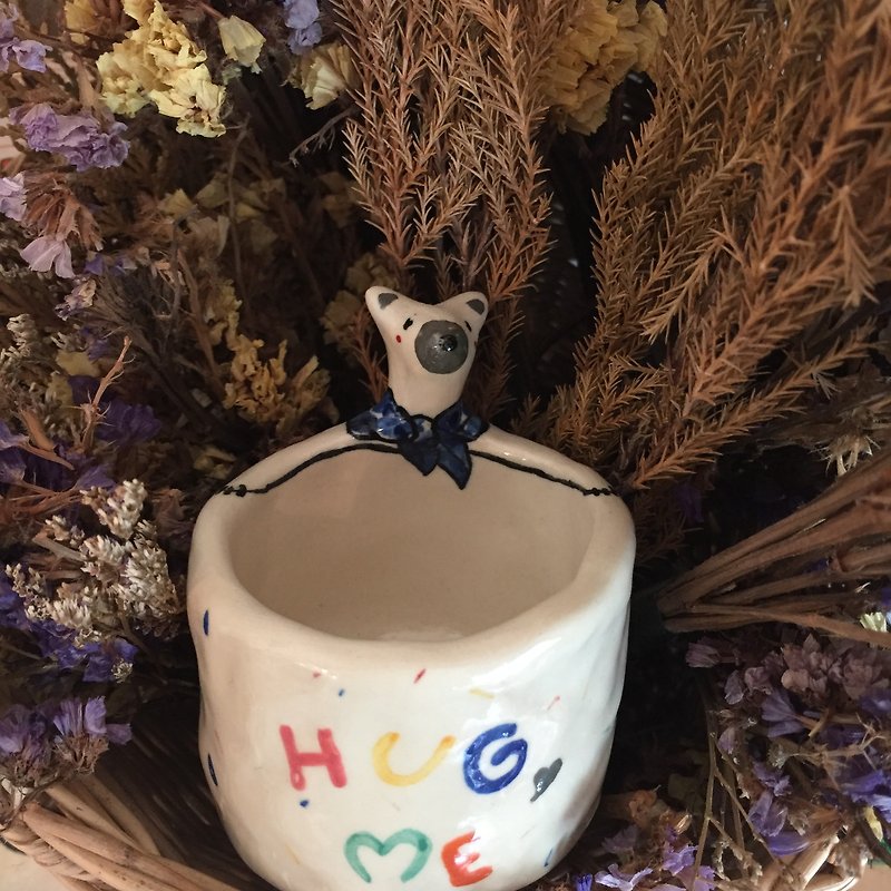 Hug me little bear - Teapots & Teacups - Pottery White