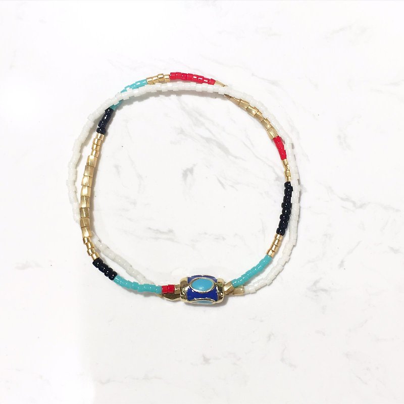 ololssim colorful lucky elastic bracelet - Bracelets - Other Materials Multicolor