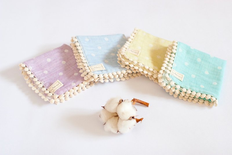 my little star hand-made cotton candy 100% organic cotton quartet handkerchief - อื่นๆ - ผ้าฝ้าย/ผ้าลินิน หลากหลายสี
