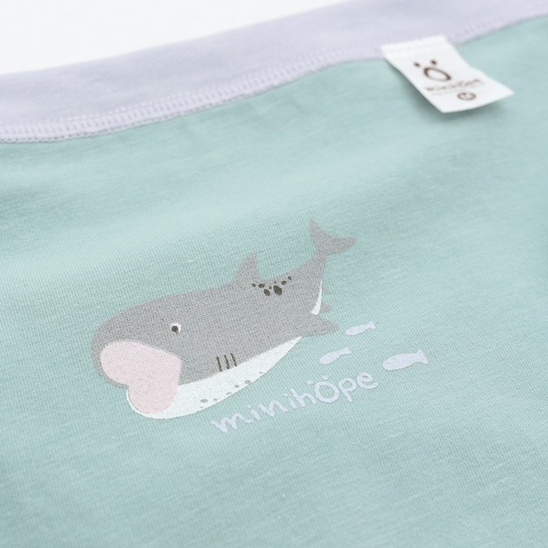 ボーイズ ブリーフ - Caring Megamouth - トップス・Tシャツ - コットン・麻 グリーン