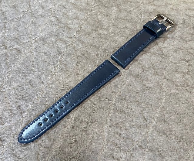 【新品】KREIS クライス コードバン 時計ベルト ネイビー ラグ幅20mm 新品】KREIS クライス コードバン 時計ベルト ネイビー ラグ幅