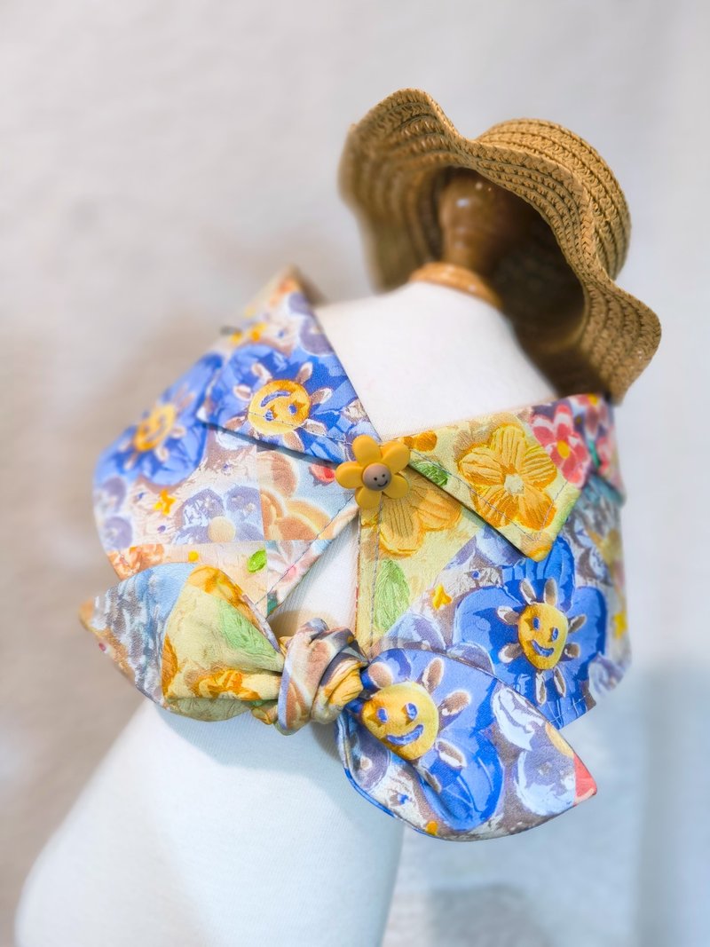Summer Aloha 夏老威恤衫造型頸飾 寵物 貓犬 狗狗 圍巾 頸飾 - 寵物衣服 - 棉．麻 綠色