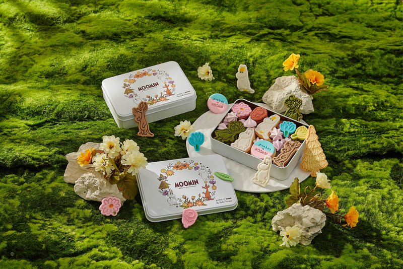 【Pinkoi x Moomin】Enter Moomin’s Fantasy Forest, a total of 38 cookies - Handmade Cookies - Fresh Ingredients White