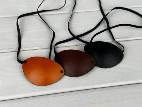 mokvok Leather Eye Patch | Eye Patch | Man Eye Patch | Woman Eye Patch | Unisex Eye Pat