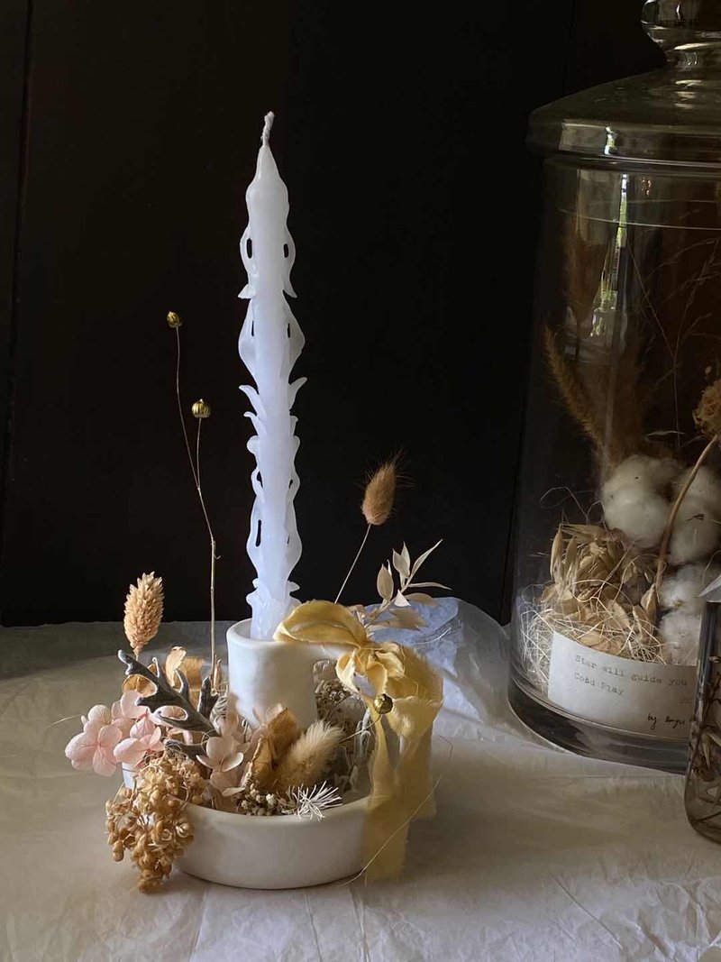 Night Guardian Dried Flower Candle Holder Shop Emyu Studio Items for