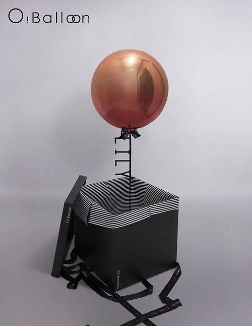 O!Balloon 客製化禮物/GRADIENT ASTRAL WITH BOX /漸層星體驚喜盒/生日禮物