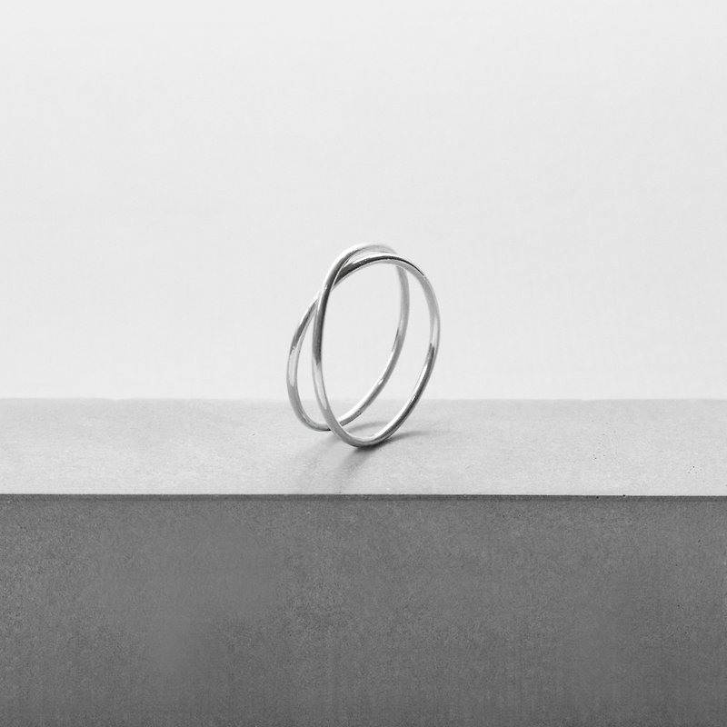 ULTRA THIN DOUBLE RING - General Rings - Sterling Silver Silver