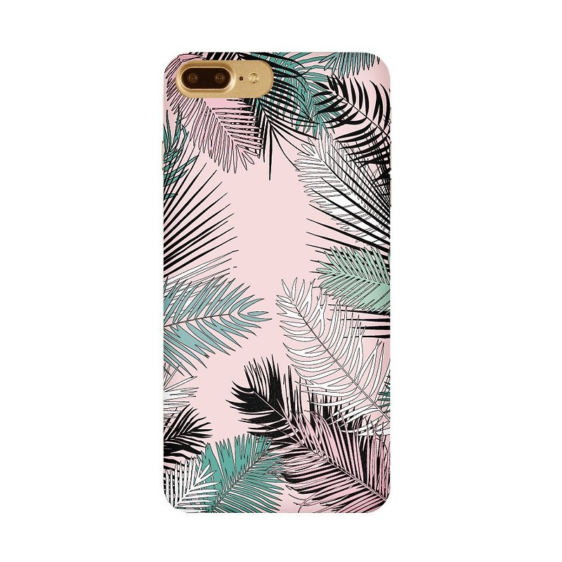 ミントパウダーグリーンジャングル携帯電話シェル - スマホケース - その他の素材 ピンク