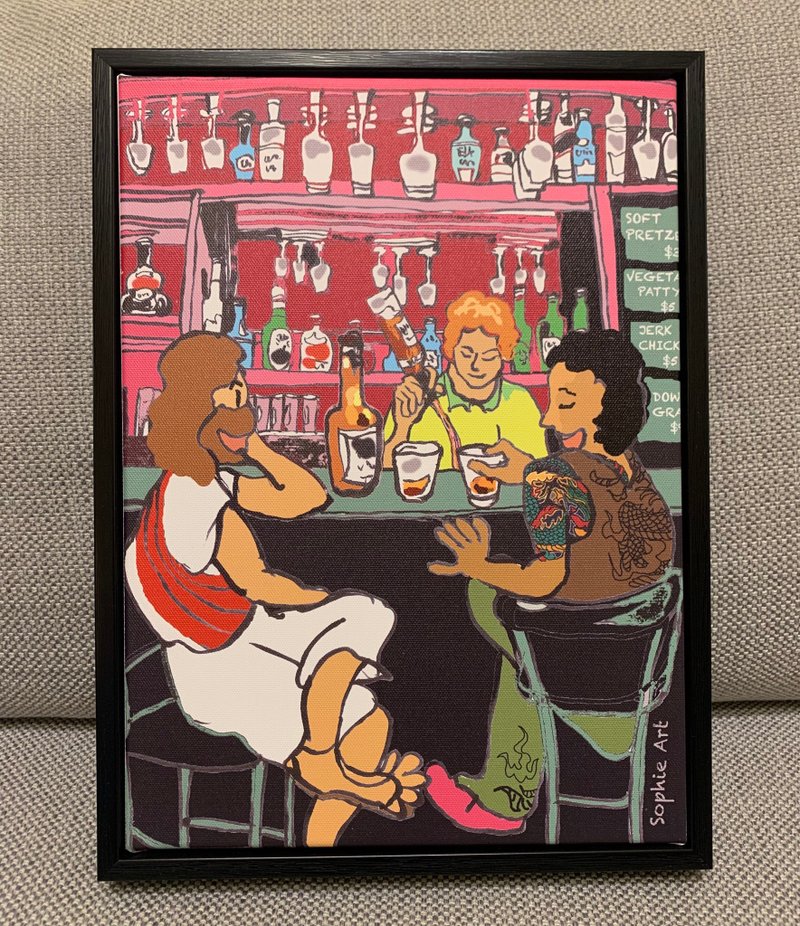 蘇妃藝術/Bar/酒吧/掛畫/無框畫/有框畫/客製化尺寸 - 海報/掛畫/掛布 - 其他材質 