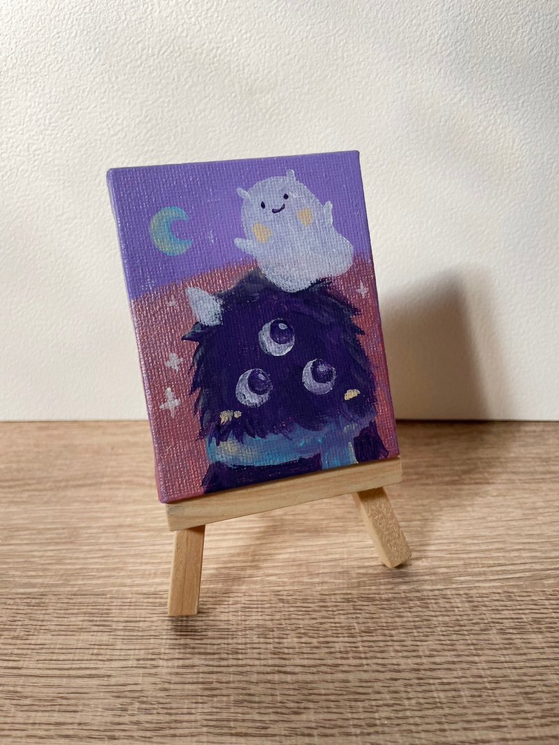 Little Witch EMI / Acrylic Painting - ของวางตกแต่ง - กระดาษ หลากหลายสี