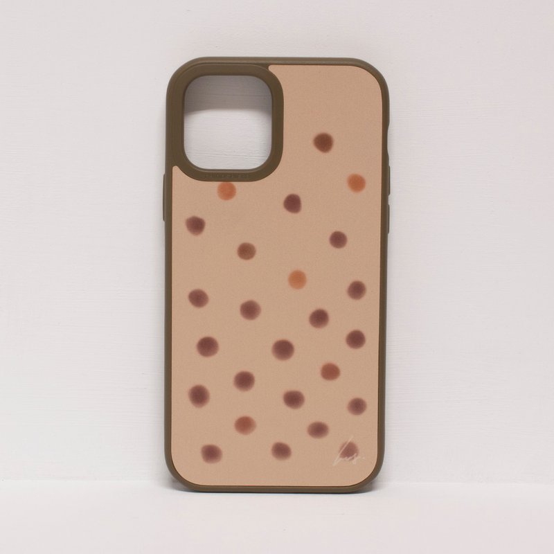 一杯の貴重なミルクの春と秋/Rhino Shield-anti-fall iPhone15/14/13/12/11/pro携帯電話ケース - スマホケース・カバー - プラスチック カーキ