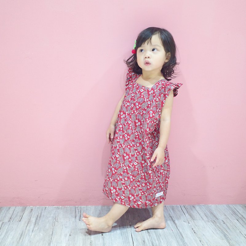 CHILDHOOD Chaihu flower dress - ชุดเด็ก - ผ้าฝ้าย/ผ้าลินิน 