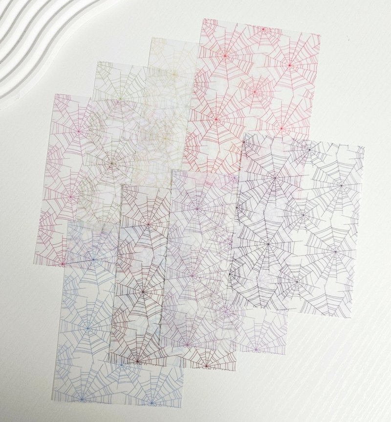Spiderweb Tracing Paper - 便條紙/便利貼 - 紙 多色