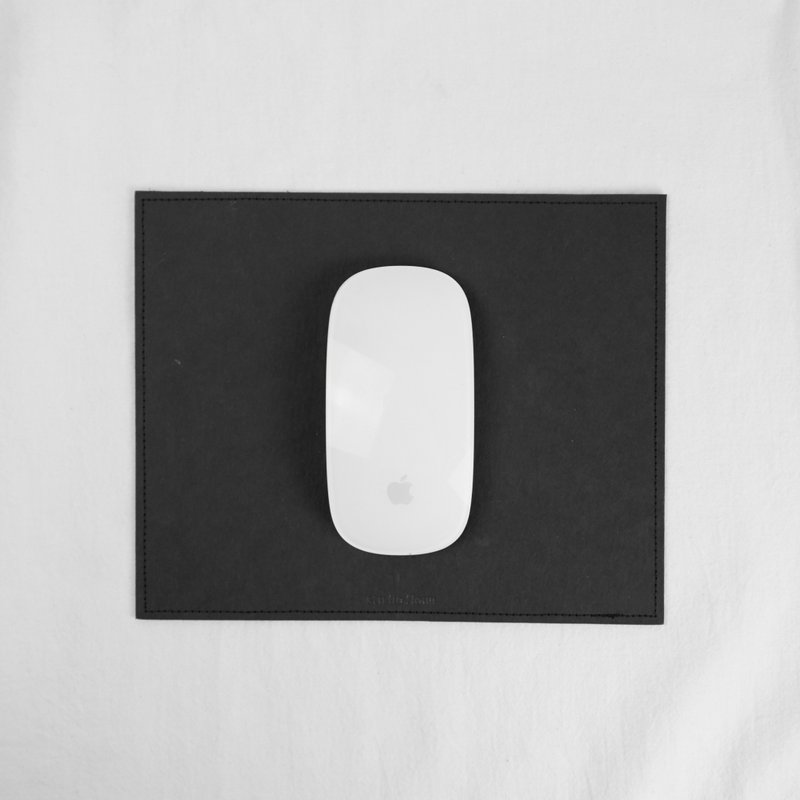 craft leather mouse pad ver.2 - 滑鼠墊 - 環保材質 黑色