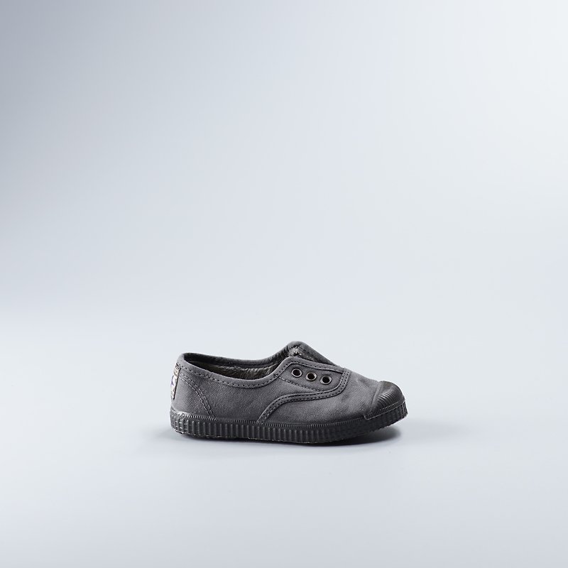 Spanish canvas shoes winter bristles black blackhead wash old 955777 children's shoes size - รองเท้าเด็ก - ผ้าฝ้าย/ผ้าลินิน สีดำ