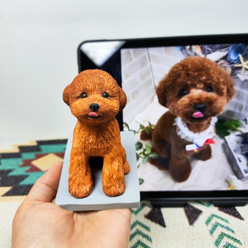 Customized dogs, pets, plush toys, furry children, portrait paintings, similar - Stuffed Dolls & Figurines - Clay Multicolor