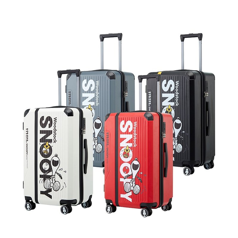 【SNOOPY】20-inch happy suitcase (multiple colors to choose from) - Luggage & Luggage Covers - Plastic Multicolor