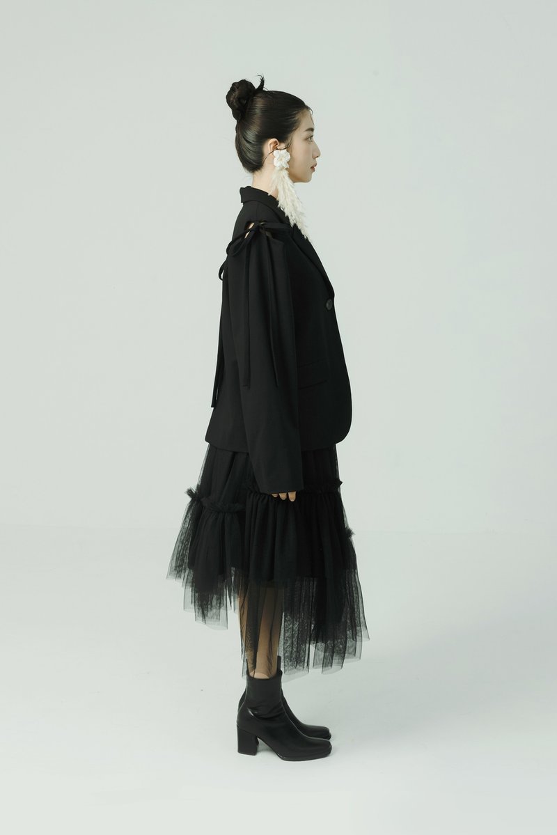 Xinzhai and Zuowang Black Tutu Skirt - Skirts - Polyester Black