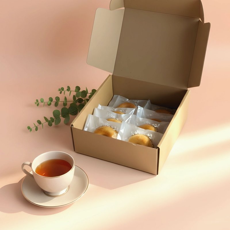 瑪德蓮甜甜圈 12入可加購紅線收涎、婚禮、派對甜點 - 蛋糕/甜點 - 新鮮食材 橘色